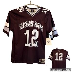 Texas A&M Aggies 12th Man Football Jersey Maroon Gameday Greats Mens Medium NWT